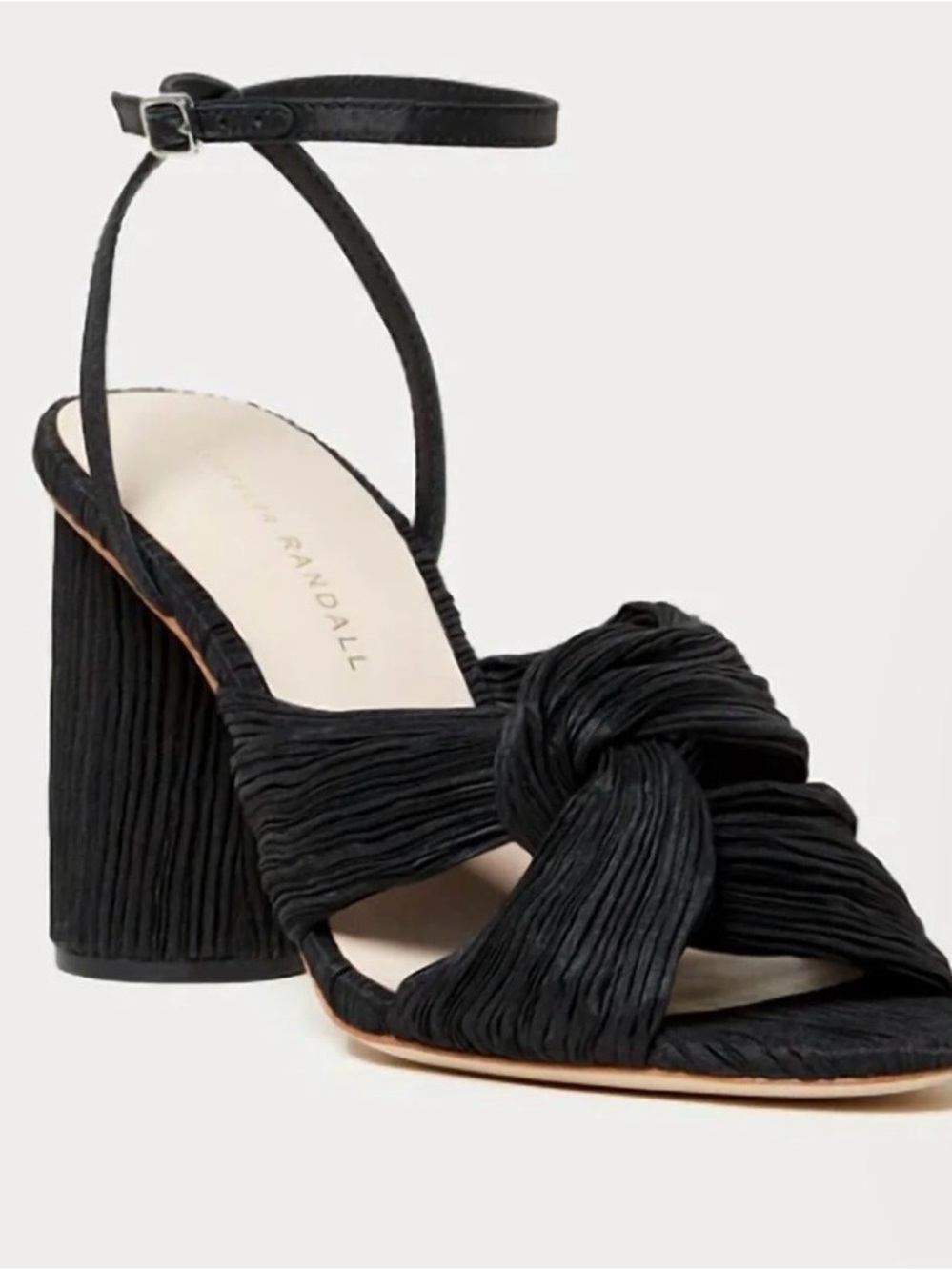 Loeffler Randall Reed Pleated Heel Black size 7.5 worn once